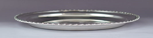 Impressive c1930 Tiffany & Co Sterling Silver Round Platter Tray Charger 13"