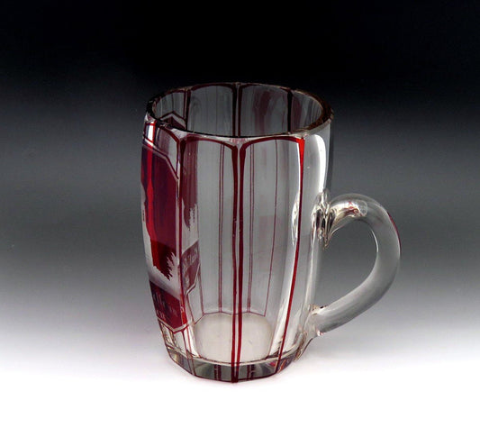 Bohemian St. Elizabeth's Church Russische Kapelle Wiesbaden Glass Stein Mug