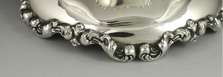 Decorative and Pretty Wallace Sterling Classical Compote 10 inches diameter