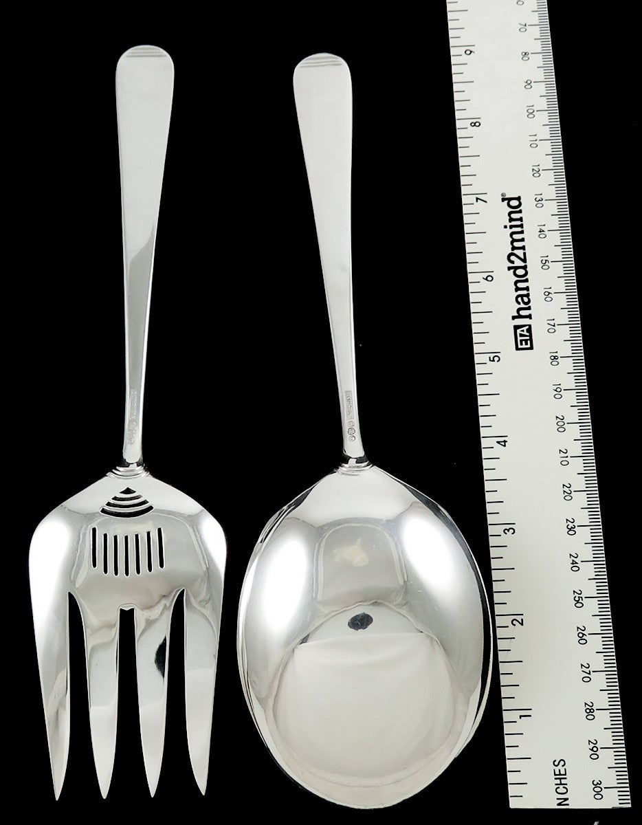 Rare Watson Dorian Sterling Silver Salad Serving Set Art Deco Greek Revival