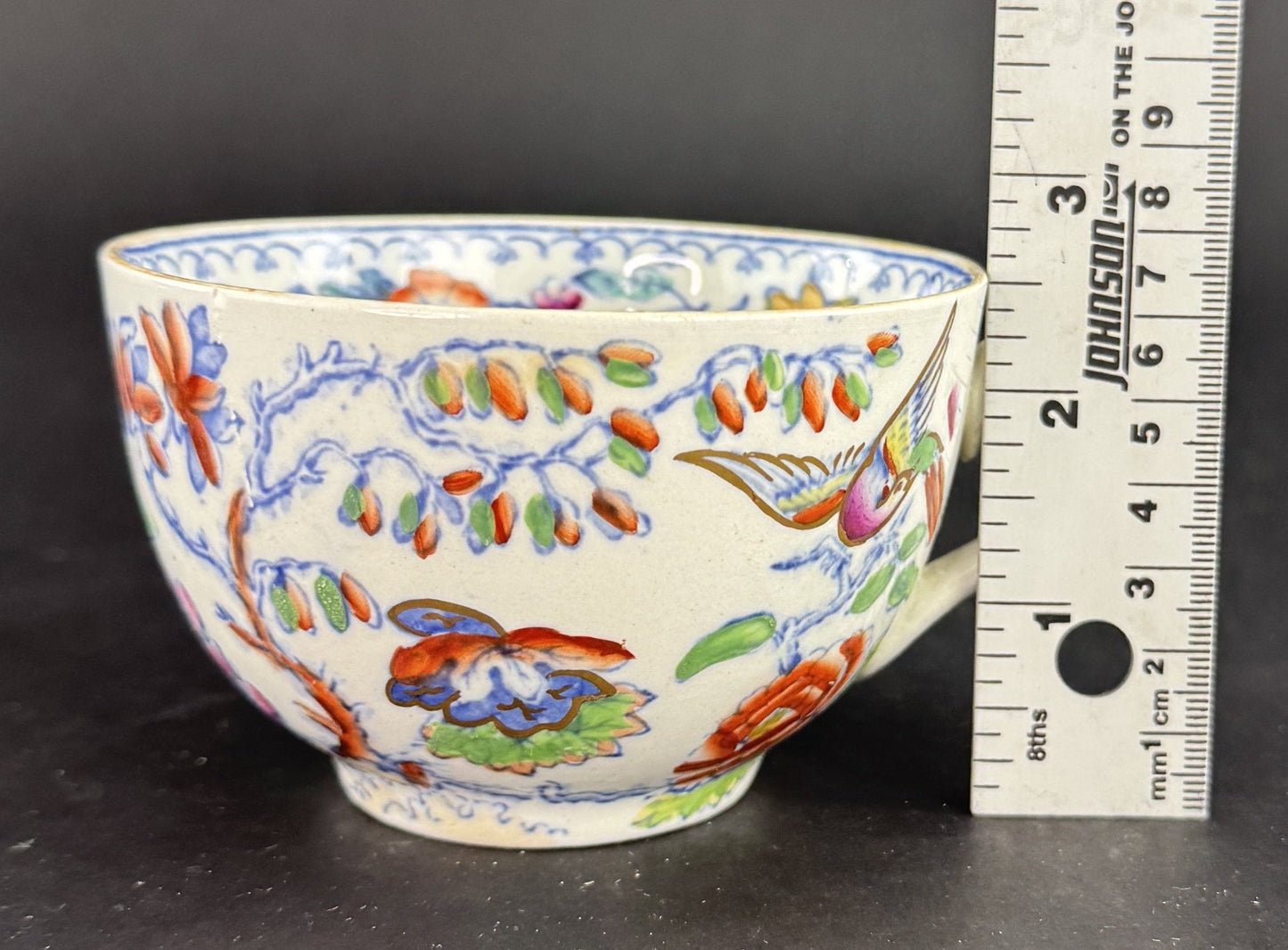 Nice Set c1920s Mason's Ironstone Flying Bird 3 Tea / Coffee Cups 10 Saucers
