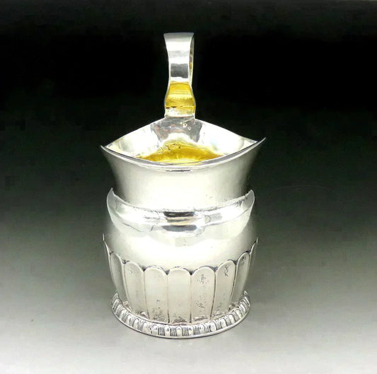 Antique 1836 Swedish Silver Gold Wash Interior Small Milk Pitcher or Creamer