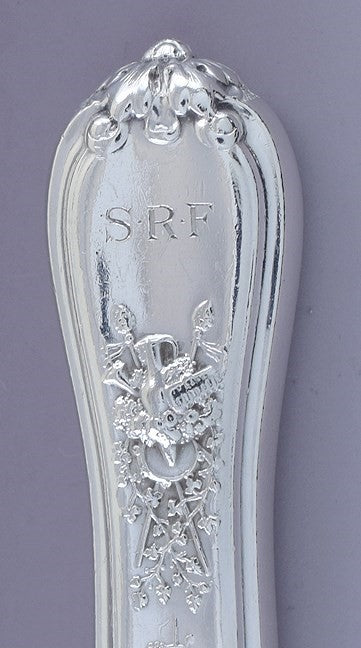 Antique Pair Tiffany Sterling Silver Olympian Fruit Knives Rare Old Production