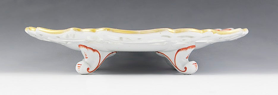 c1900 French Faience Porcelain Low Tazza/Compote