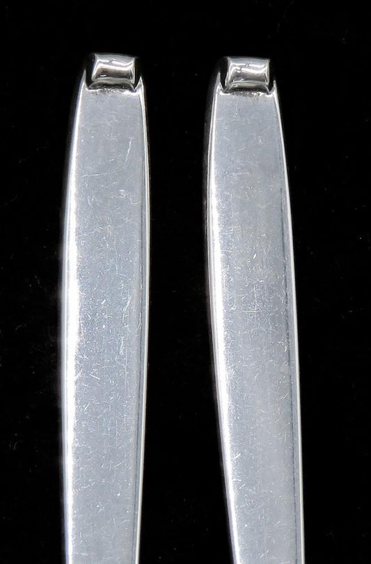6 Danish Mid Century Modern Evald Nielsen Sterling Silver Cocktail Seafood Forks