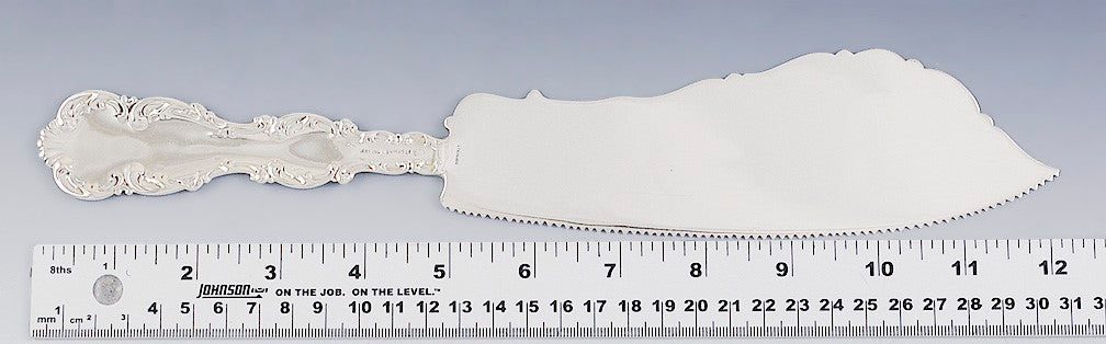 Antique Whiting Louis XV 1891 Sterling Silver Wedding Cake Saw Knife