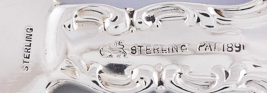 Antique Whiting Louis XV 1891 Sterling Silver Wedding Cake Saw Knife