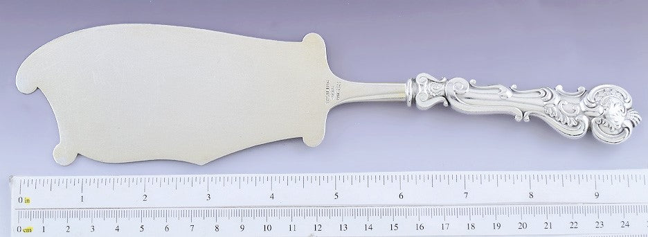 Antique Shiebler Sterling Silver Rococo Cake / Ice Cream Server Knife 10"