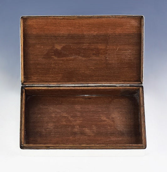 Greek Sterling Silver Hellenic Army Emblem Cigarette Box