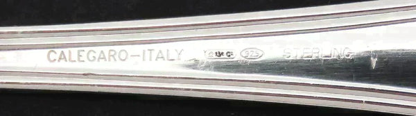 Classic Calegaro Conchiglia Italian Sterling Silver Shell Lunch/Salad Fork 7”
