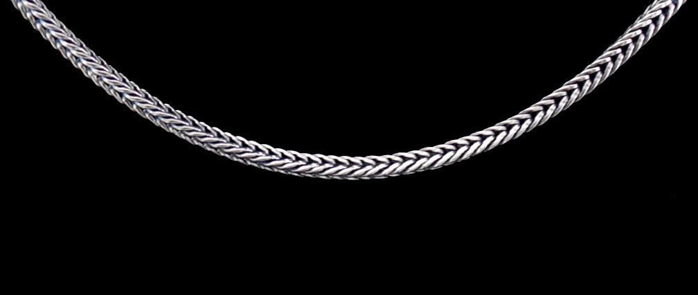 Gorgeous Modern Sterling Silver Rope Chain Necklace w/ 30 CARAT Amethyst Pendant