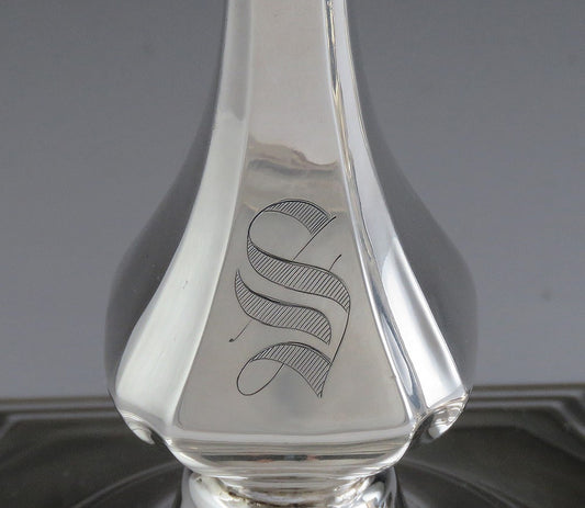 Vintage Mueck Cary American Colonial Form Sterling Silver Candlesticks 6 1/4"