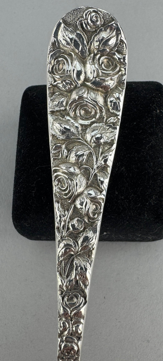 Baltimore Rose Sterling Silver Asparagus Serving Fork by Schofield