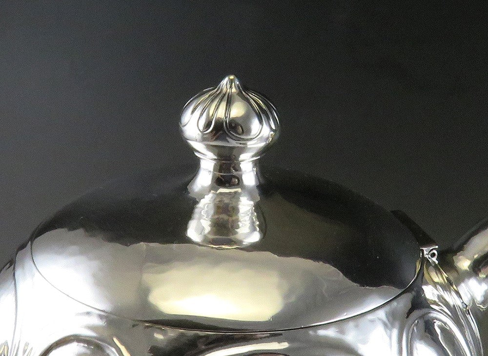 Antique American Arts Crafts Sterling Silver Art Shop Handwrought Chicago Teapot