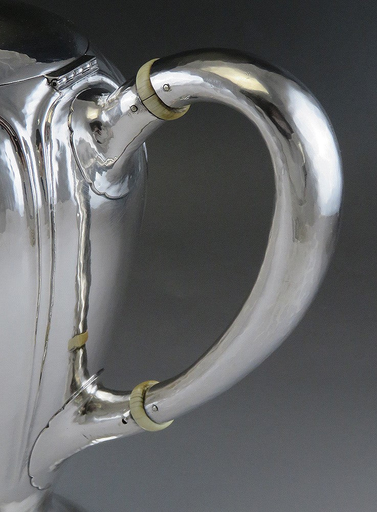 Antique American Arts Crafts Sterling Silver Art Shop Handwrought Chicago Teapot