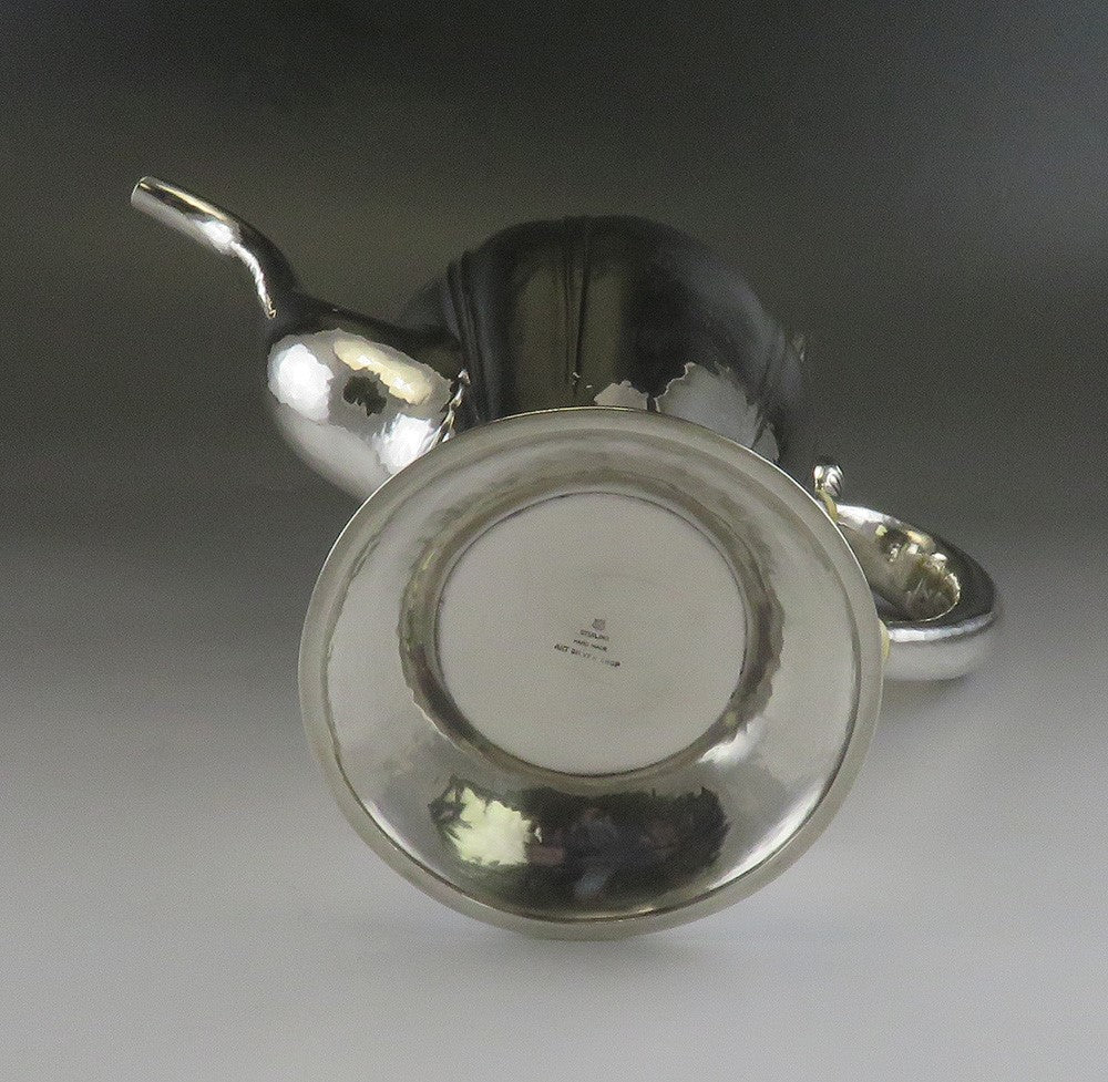 Antique American Arts Crafts Sterling Silver Art Shop Handwrought Chicago Teapot