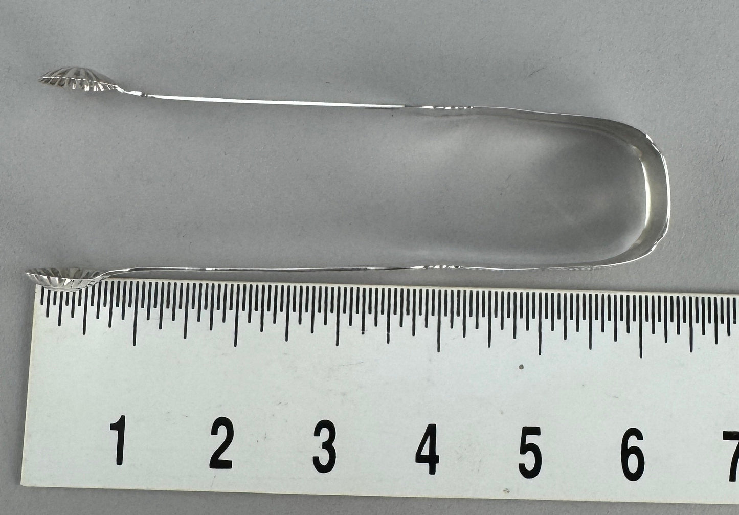 Nice John Cook American Coin Silver Large Tongs Circa 1805