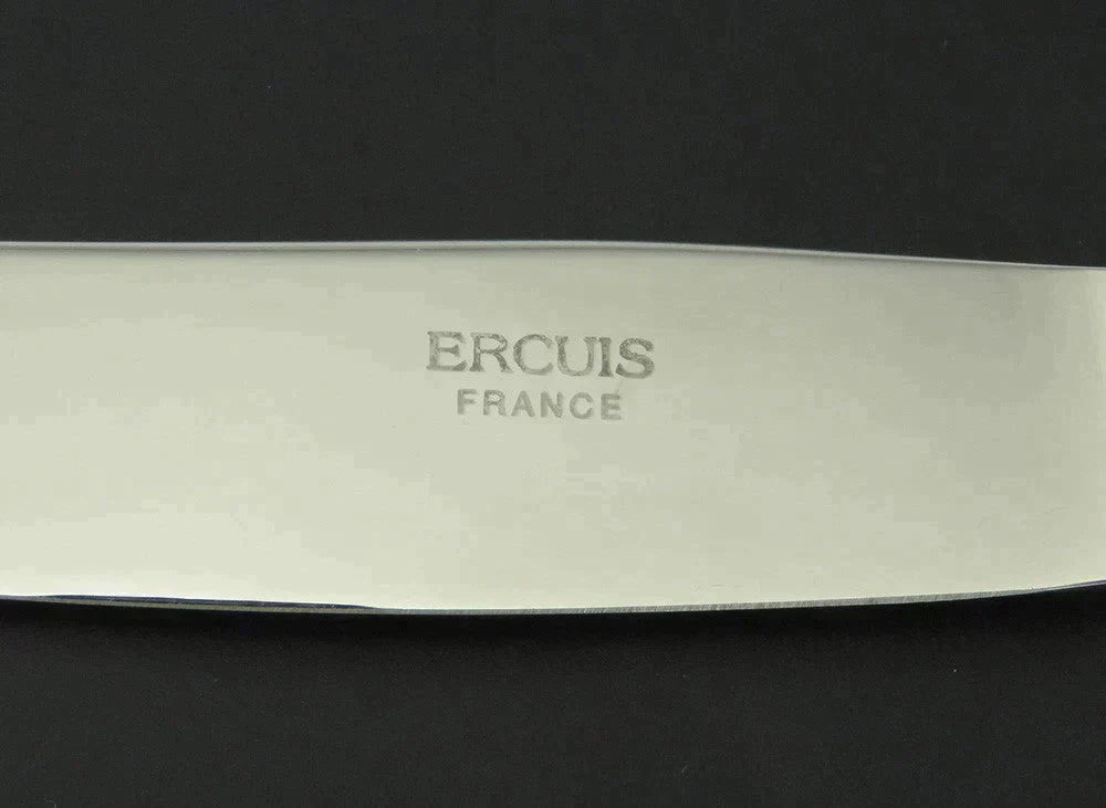 French 950 Silver Ercuis Lafayette 4pc Flatware Place Setting Forks Spoon Knife