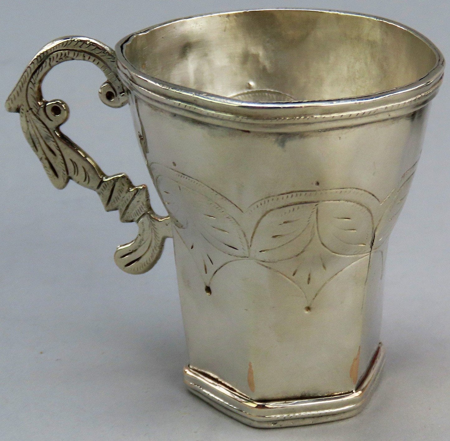 Neat 18th Century Spanish Colonial Silver Cup No Mono 2 1/2 Inches