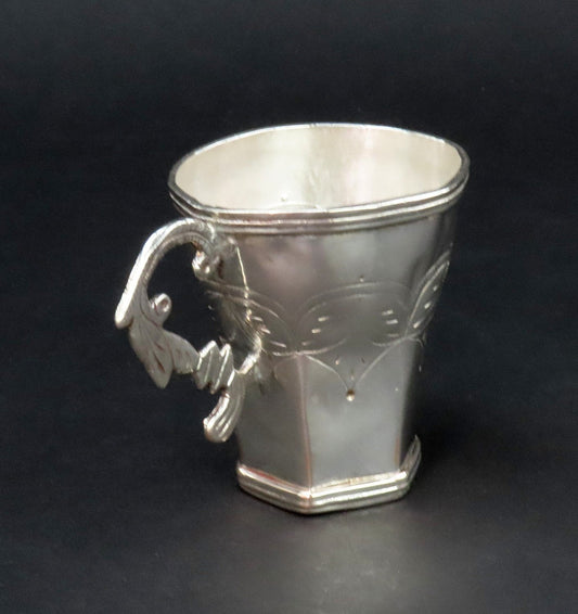 Neat 18th Century Spanish Colonial Silver Cup No Mono 2 1/2 Inches