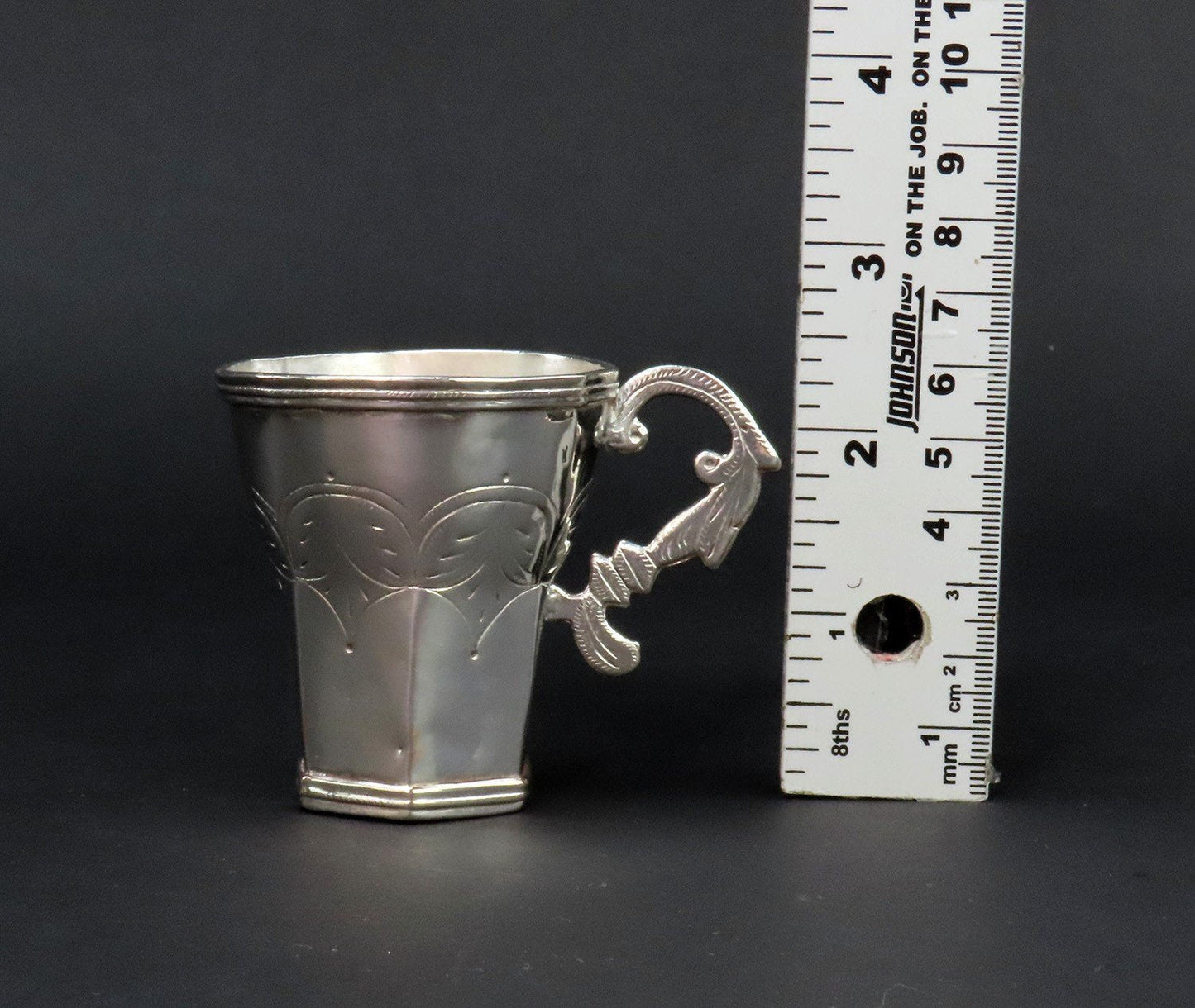 Neat 18th Century Spanish Colonial Silver Cup No Mono 2 1/2 Inches