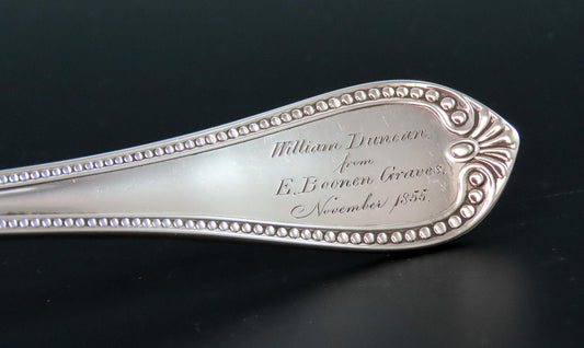 1855 Antique Ball, Black & Co. Coin Silver Serving Fork