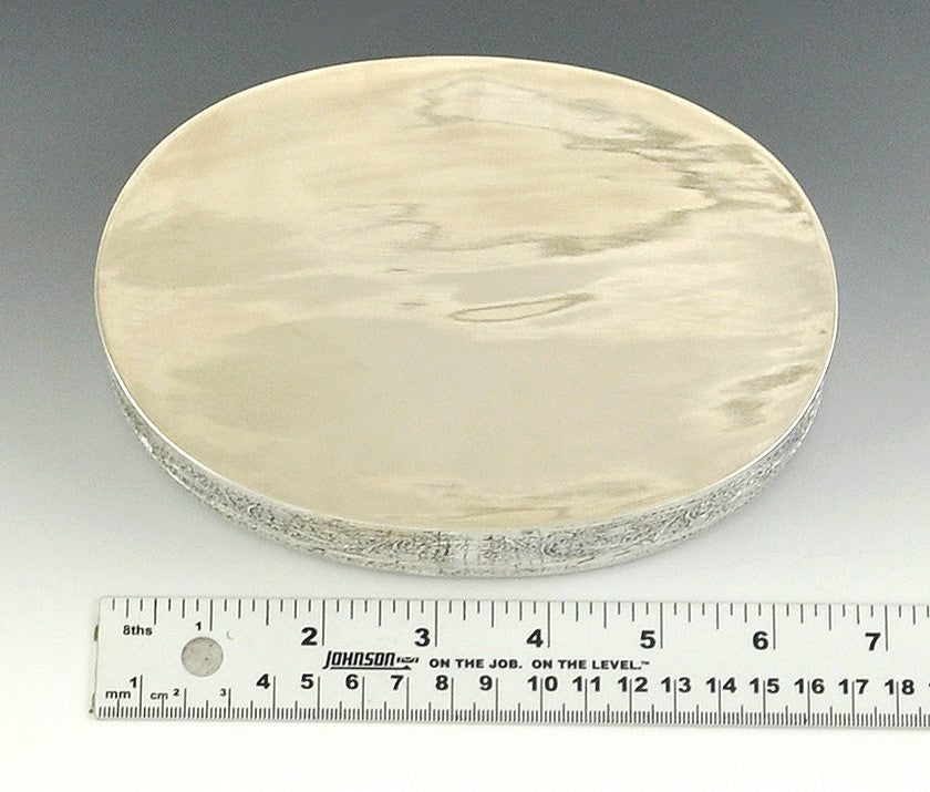 Beautiful Aventurine Topped Silver Oval Box