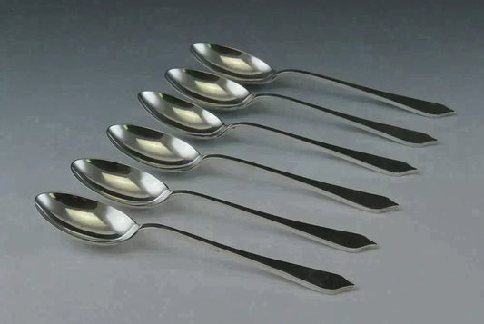 Antique 1964 Sterling Silver Travis Wilson Dog Nose Birmingham Spoons in Box