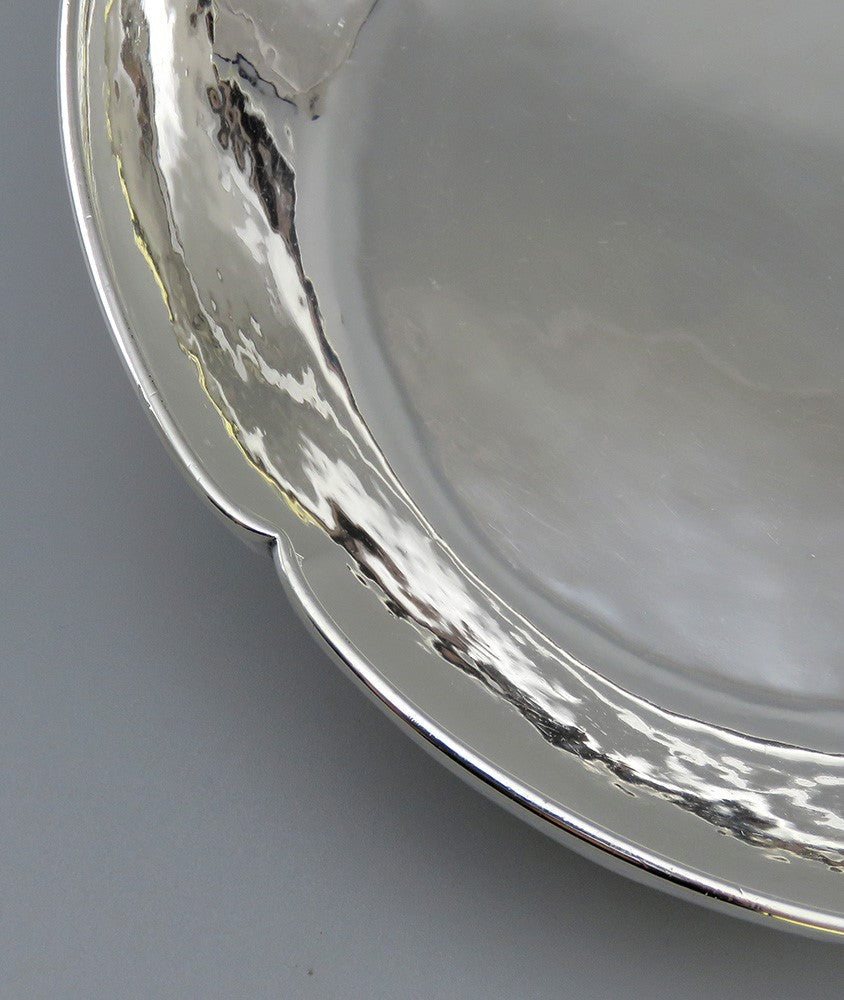 Antique Arts & Crafts Kalo Shops Hammered Sterling Silver Centerpiece Fruit Bowl