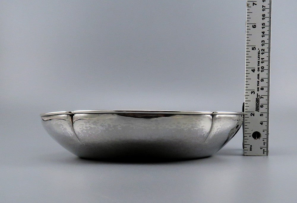 Antique Arts & Crafts Kalo Shops Hammered Sterling Silver Centerpiece Fruit Bowl
