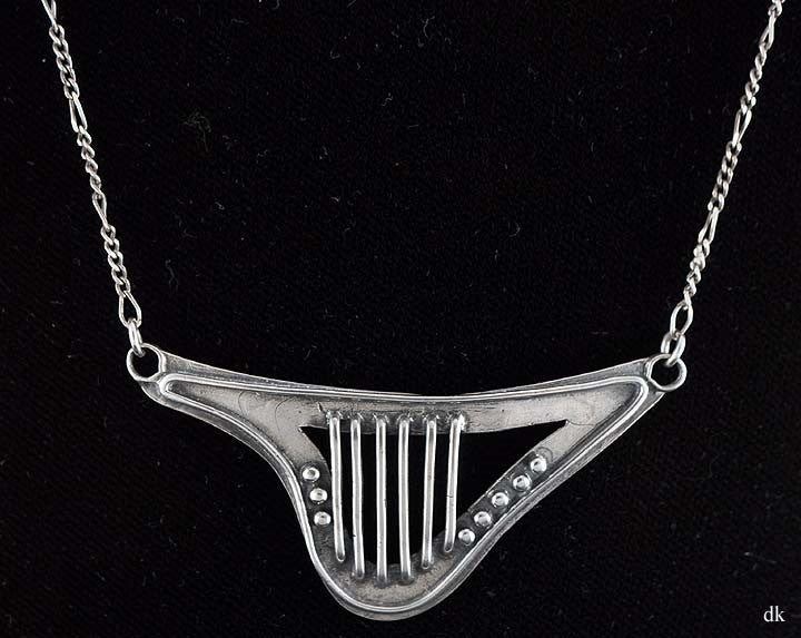 Stunning Italian Milor Sterling Silver Pendant & Chain Link Necklace
