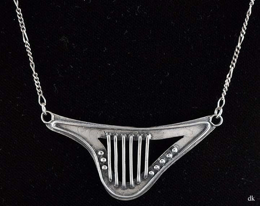 Stunning Italian Milor Sterling Silver Pendant & Chain Link Necklace