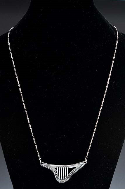 Stunning Italian Milor Sterling Silver Pendant & Chain Link Necklace