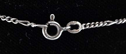 Stunning Italian Milor Sterling Silver Pendant & Chain Link Necklace