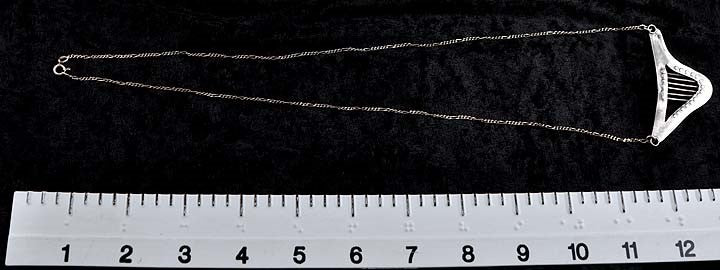 Stunning Italian Milor Sterling Silver Pendant & Chain Link Necklace