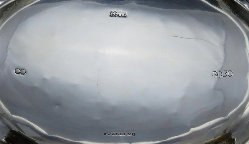 Antique 1893 Victorian Gorham Sterling Silver Openwork Fruit Bowl Dish