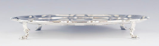 Superb Antique 1918 Tiffany & Co Sterling Silver 1730s Repro Tray 10 1/4"