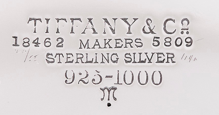Superb Antique 1918 Tiffany & Co Sterling Silver 1730s Repro Tray 10 1/4"