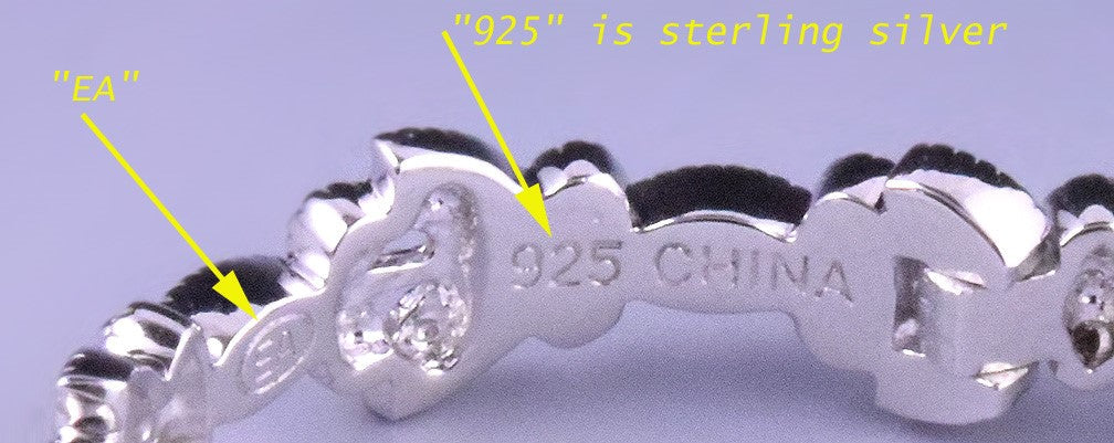 Great Pair of Sterling Silver and Diamond Decorated Hoop Pierced Earrings, China