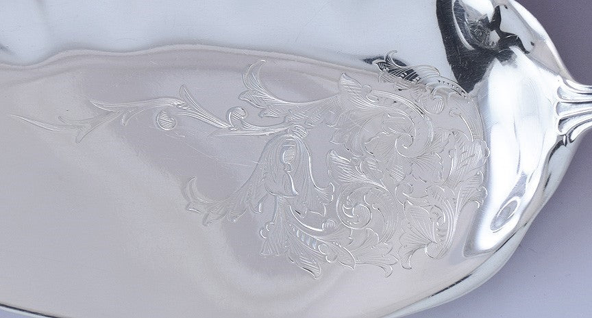 Wonderful Gorham Sterling Silver Old Medici Fish Slice / Server NO MONO 11.5"