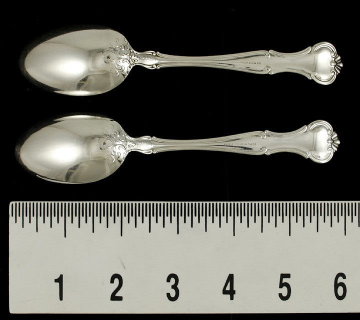 11 Gorham Cromwell Sterling Silver Teaspoons B Mono