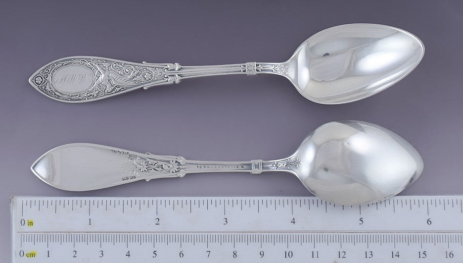 Fab set 11 Whiting Sterling Silver Arabesque Teaspoons