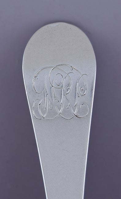 c1780s-1790s Rare set 10 American Coin Silver Spoons by Stephen Emery