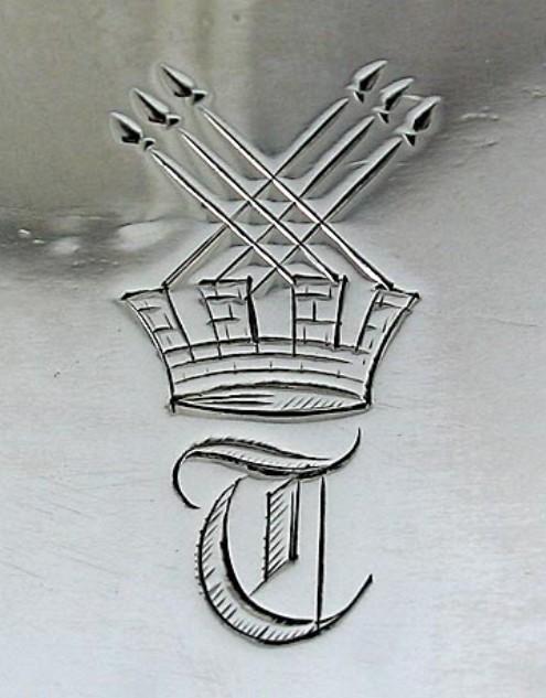 3pc Rare Heavy Venetian Italian 950 Silver Tea Set 1815