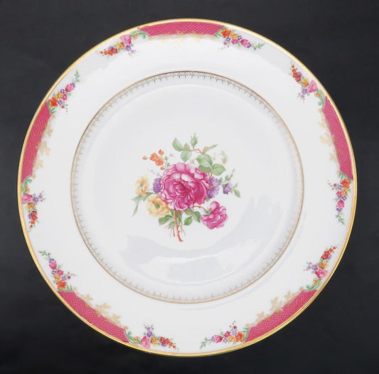 8 Vintage Rosenthal Bavaria German Porcelain Floral Motif Dinner Plates 11"