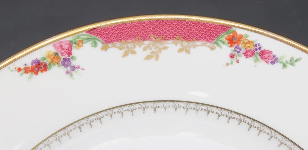 8 Vintage Rosenthal Bavaria German Porcelain Floral Motif Dinner Plates 11"