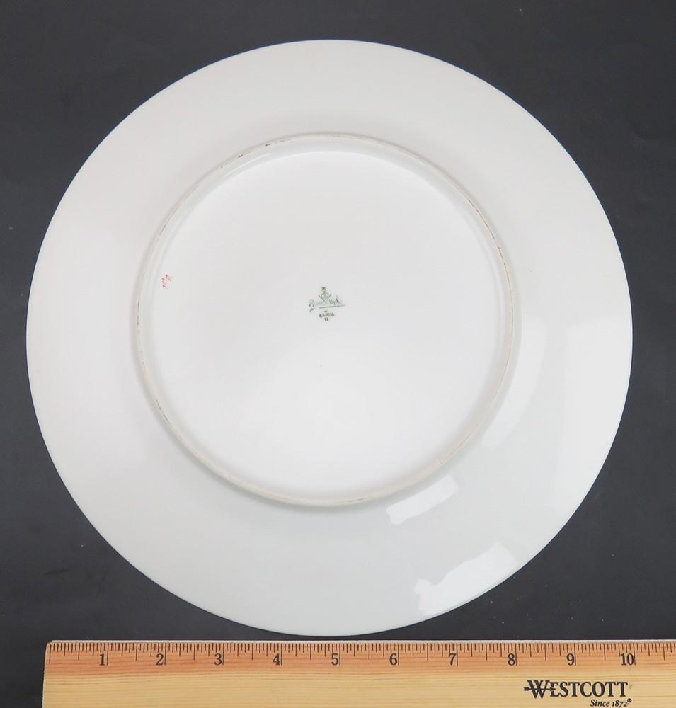 8 Vintage Rosenthal Bavaria German Porcelain Floral Motif Dinner Plates 11"