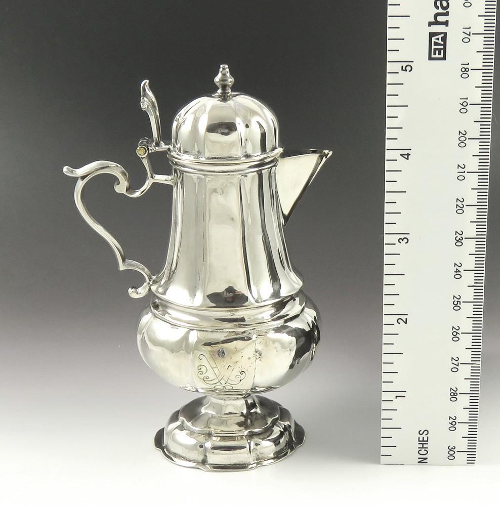 Fantastic c1780-1850 Continental European Silver Lidded Creamer Small Pitcher