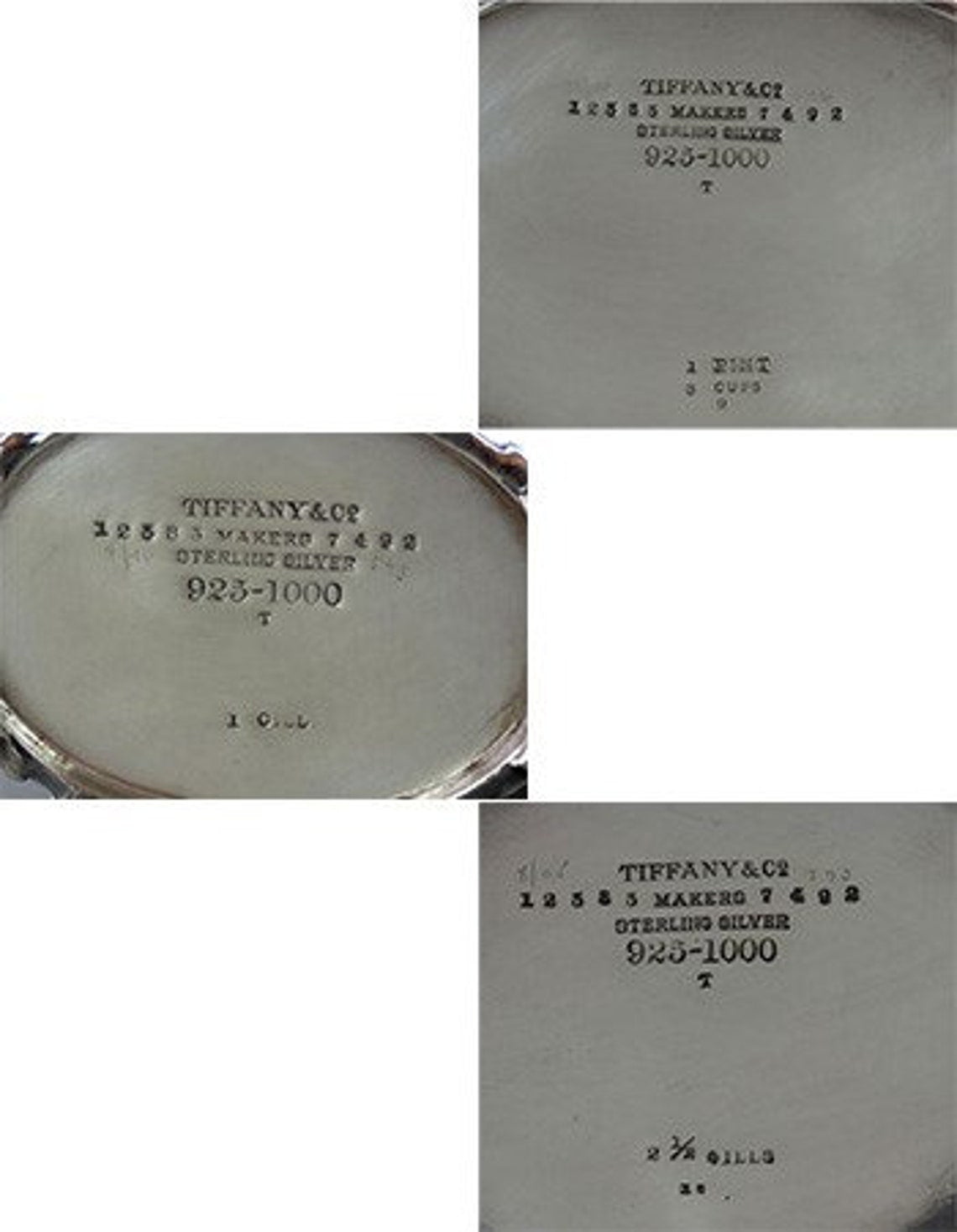 Elegant Tiffany and Co Sterling Silver 1890s 3pc Tea Set