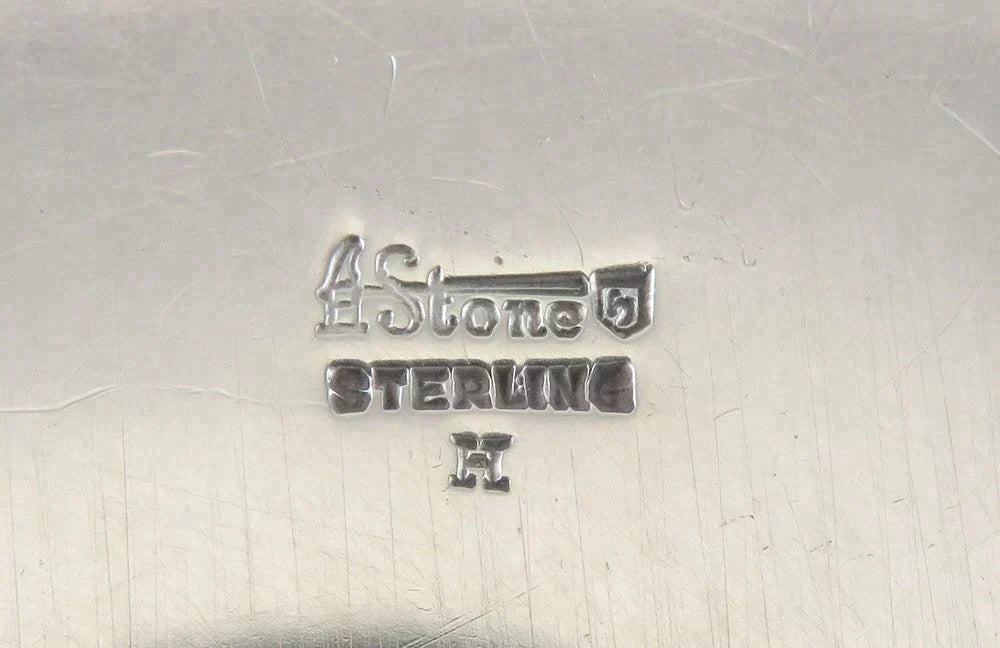 Antique/Vintage c1937 Solid Sterling Silver Stone Associates Square Dish 8"